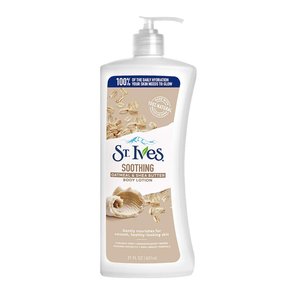 St.Ives Soothing Oatmeal & Shea Butter Body Lotion 621ml لوسیون تسکین دهنده سنت ایوز حاوی عصاره جو دوسر و شی باتر حجم 621 میل - Image 1